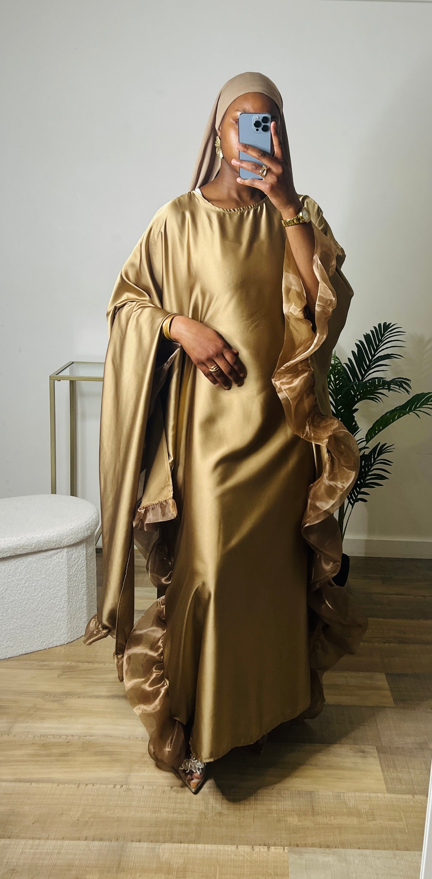 Abaya à volant Mary