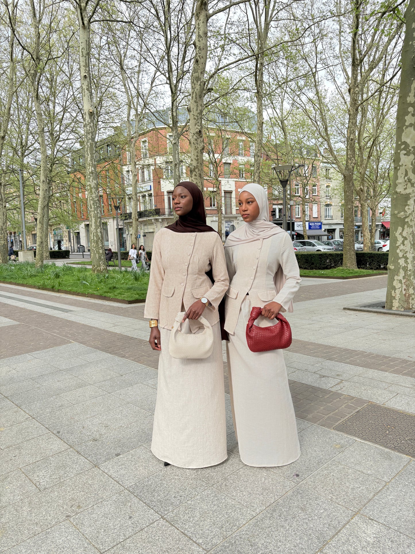 Ensemble Himan beige foncé