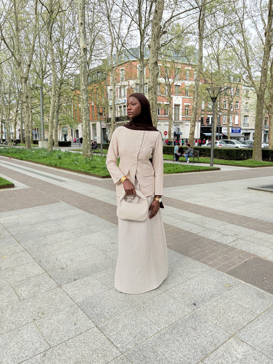 Ensemble Himan beige foncé