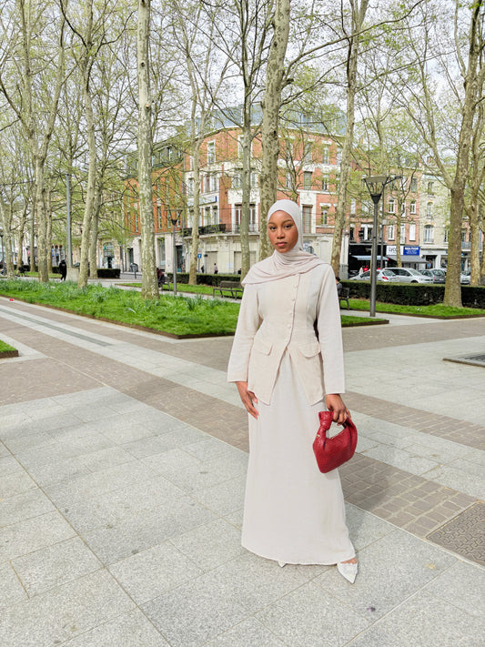 Ensemble Himan beige clair